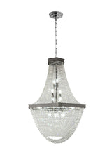 "Diem" 24-Light Black Nickel Clear Crystal Chandelier
