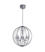 "Tera" 8-Light Chrome with Clear Crystals Chandelier ( 126 )