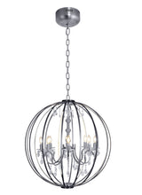 "Tera" 8-Light Chrome with Clear Crystals Chandelier ( 126 )