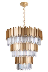 "Unum" 26-Light Gold Clear Crystal Chandelier ( A3 &A4 )