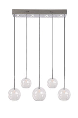 "Saut" 5-Light White Pendant