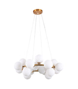"Kanta" 20-Light White Chandelier