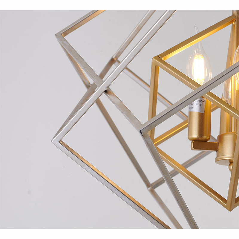 "Neo" 3-Light Chandelier ( D3&C14&C18)