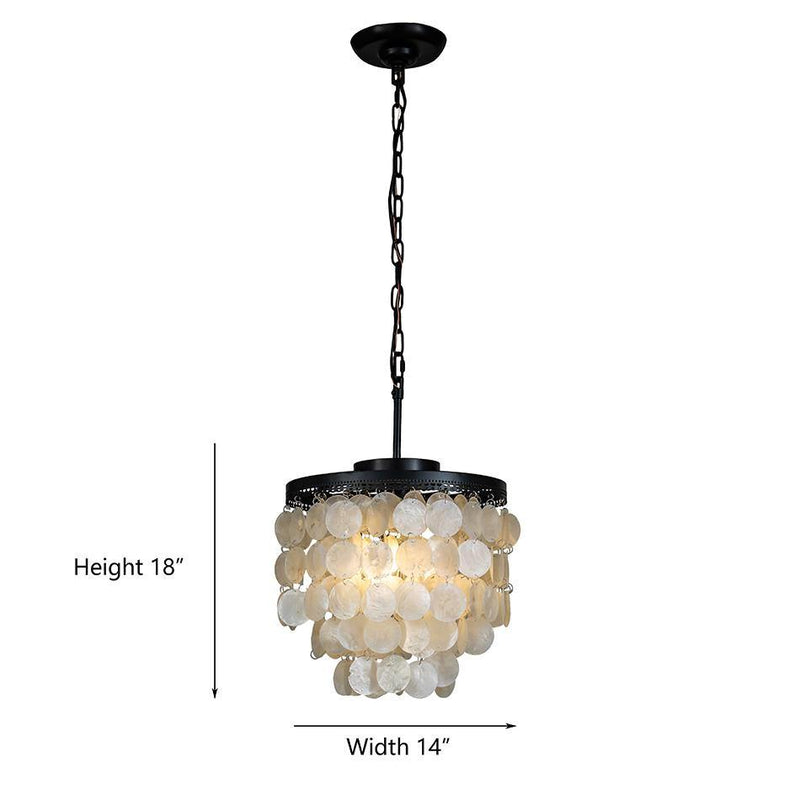 "Carapace" 3-Light Chandelier - Interna Lighting