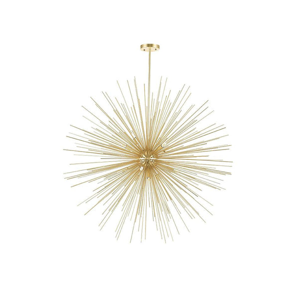 14 Light Chandelier with Gold Leaf Finish - Neoluxe Lighting
