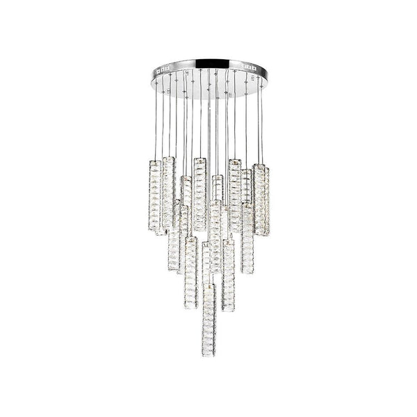LED Chandelier with Chrome Finish - Neoluxe Lighting