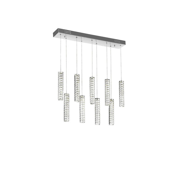 LED Chandelier with Chrome Finish - Neoluxe Lighting