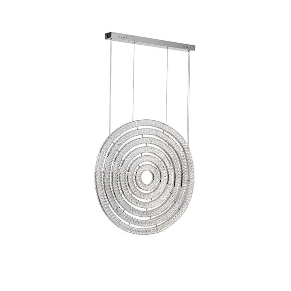 LED Chandelier with Chrome Finish - Neoluxe Lighting