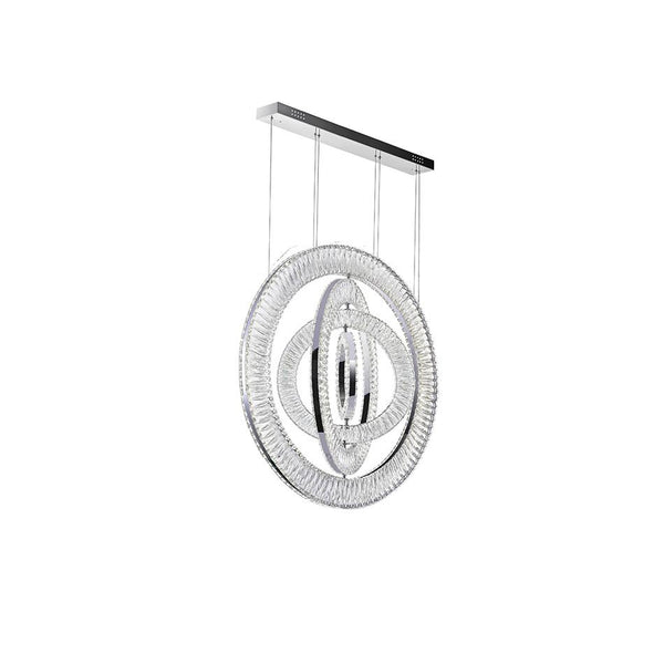 LED Chandelier with Chrome Finish - Neoluxe Lighting