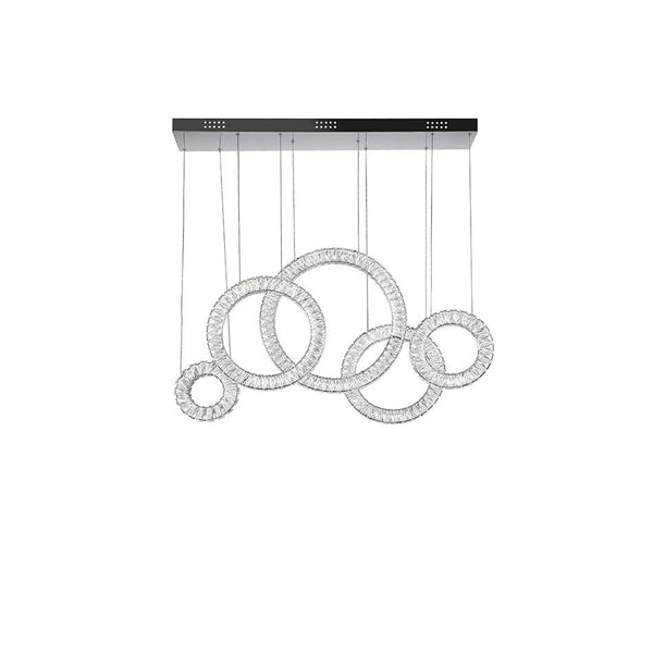 LED Chandelier with Chrome Finish - Neoluxe Lighting