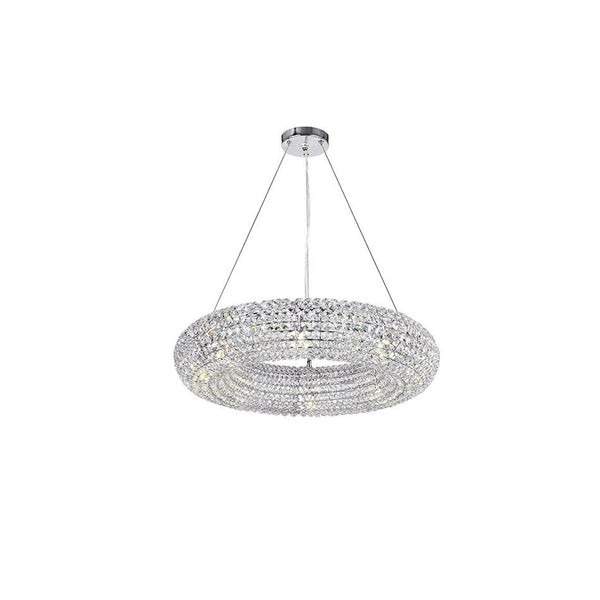 8 Light Chandelier with Chrome Finish - Neoluxe Lighting