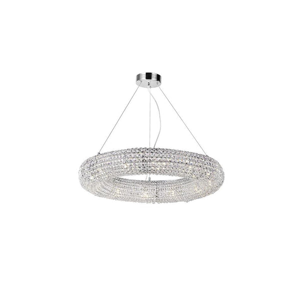 12 Light Chandelier with Chrome Finish - Neoluxe Lighting