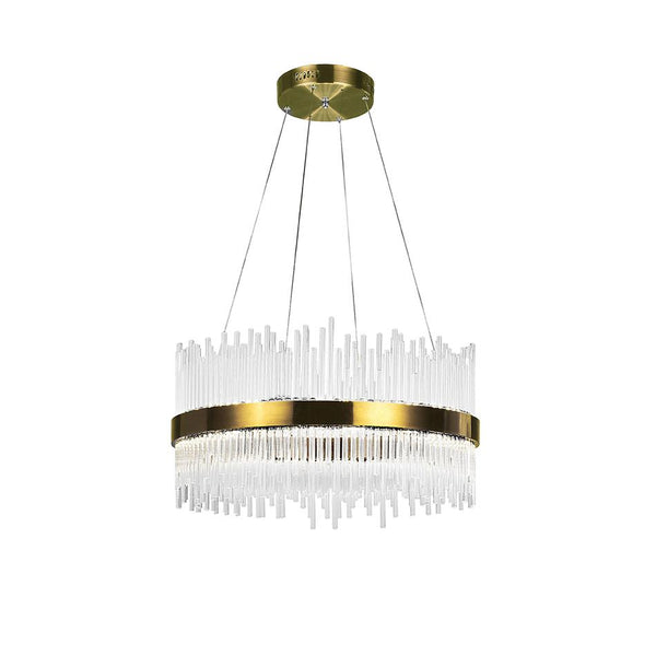 LED Chandelier with Antique Brass Finish - Neoluxe Lighting