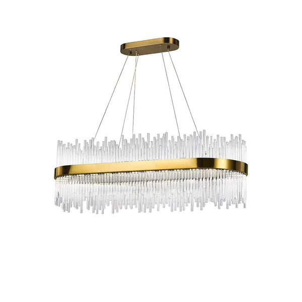 LED Chandelier with Antique Brass Finish - Neoluxe Lighting
