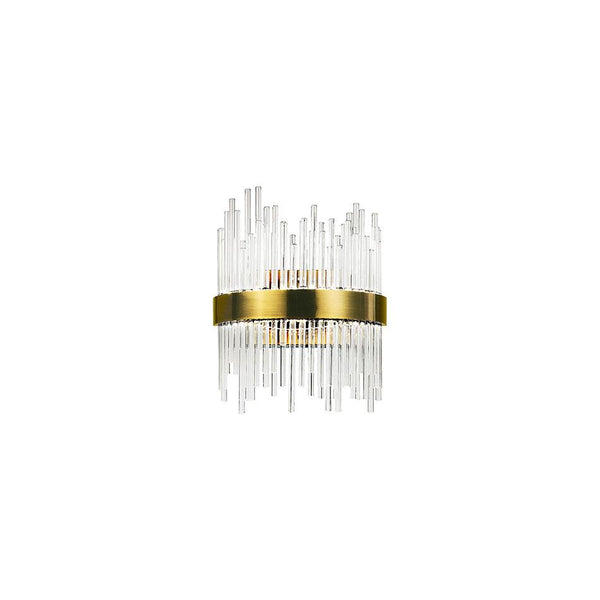 LED Wall Sconce with Antique Brass Finish - Neoluxe Lighting