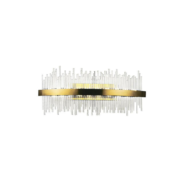 LED Wall Sconce with Antique Brass Finish - Neoluxe Lighting