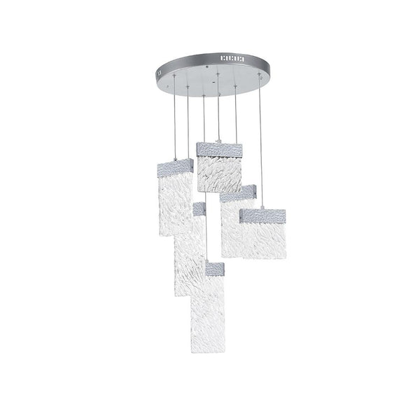 LED Chandelier with Pewter Finish - Neoluxe Lighting