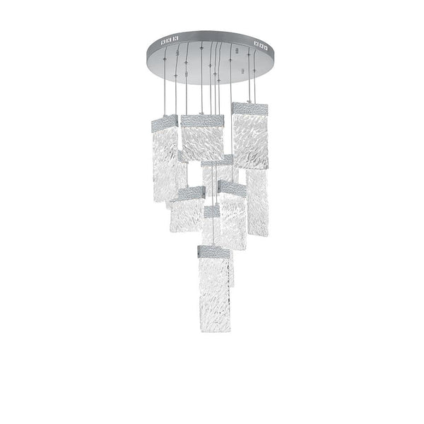 LED Chandelier with Pewter Finish - Neoluxe Lighting