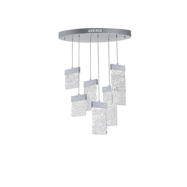 LED Chandelier with Pewter Finish - Neoluxe Lighting