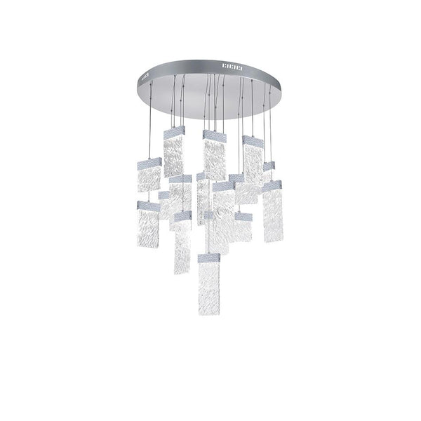 LED Chandelier with Pewter Finish - Neoluxe Lighting