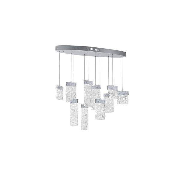 LED Chandelier with Pewter Finish - Neoluxe Lighting