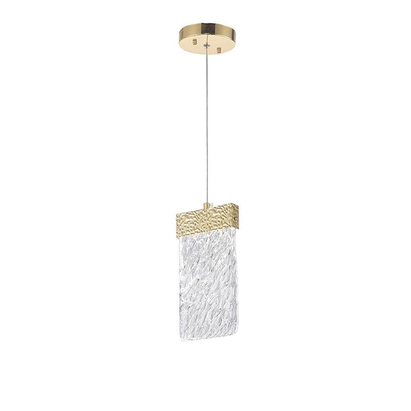 LED Pendant with Gold Leaf Finish - Neoluxe Lighting