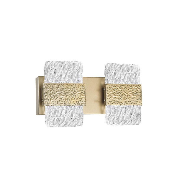 LED Wall Sconce with Gold Leaf Finish - Neoluxe Lighting