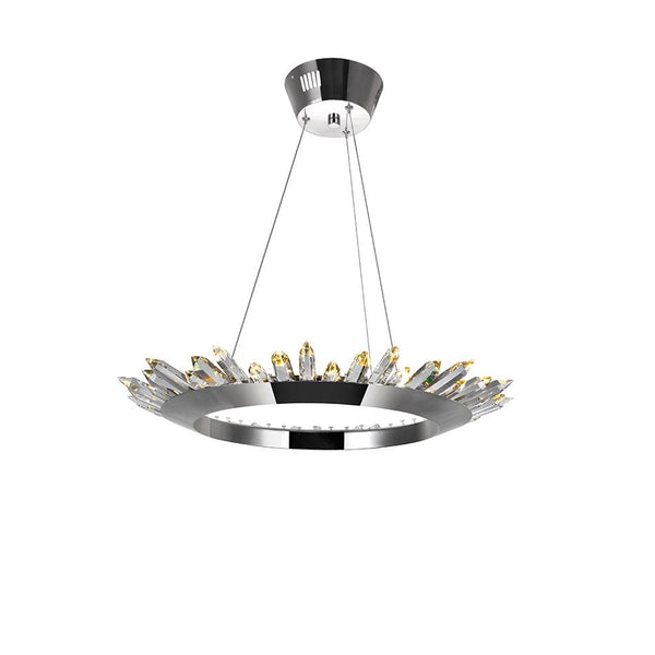 LED Up Chandelier with Polished Nickel Finish - Neoluxe Lighting