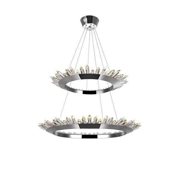LED Up Chandelier with Polished Nickel Finish - Neoluxe Lighting