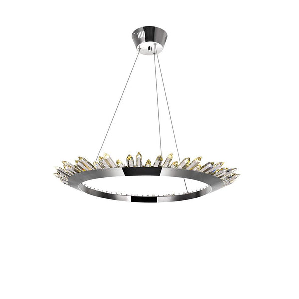 LED Up Chandelier with Polished Nickel Finish - Neoluxe Lighting