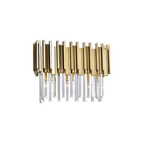 3 Light Vanity Light with Medallion Gold Finish - Neoluxe Lighting