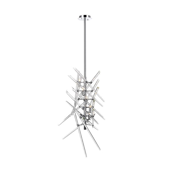 5 Light Mini Chandelier with Chrome Finish - Neoluxe Lighting