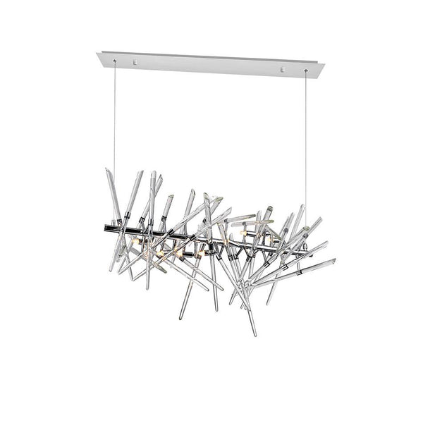 9 Light Chandelier with Chrome Finish - Neoluxe Lighting