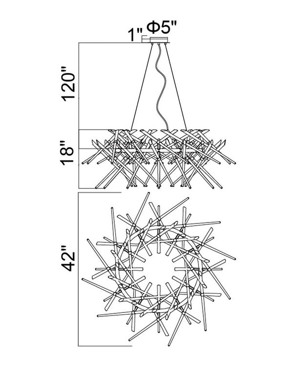 12 Light Chandelier with Chrome Finish - Neoluxe Lighting