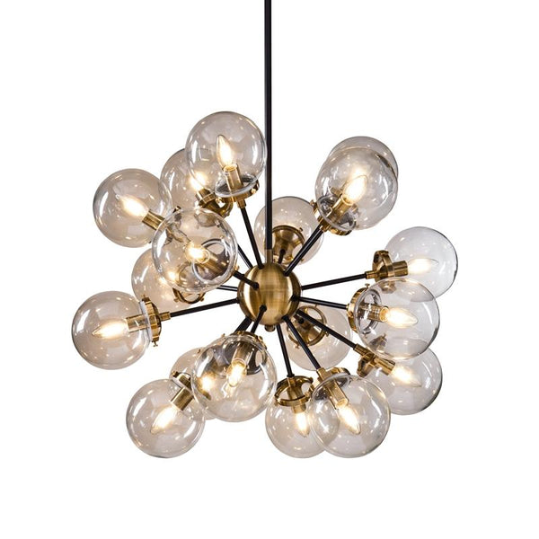 Andorra Collection Champagne Coloured Glass Pendant - Neoluxe Inc.
