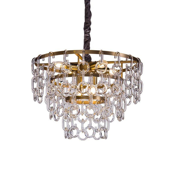 "Revolve" Collection 6 Lamp Crystal Chandelier - Neoluxe Inc.