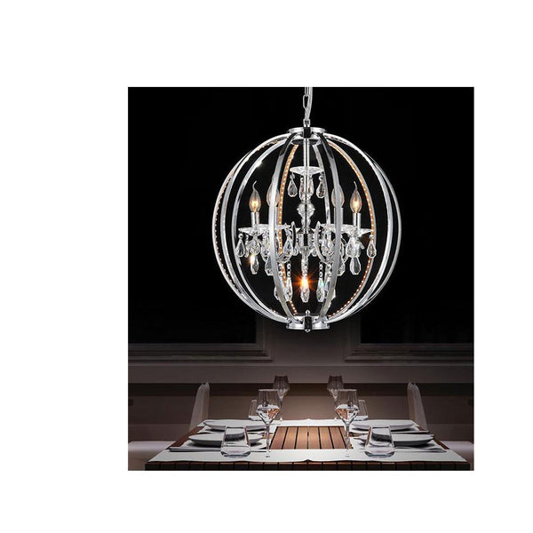5 Light Up Chandelier with Chrome finish - Neoluxe Lighting