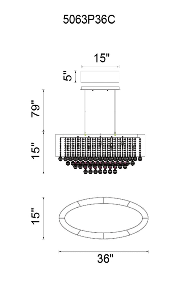 9 Light Drum Shade Chandelier with Chrome finish - Neoluxe Lighting