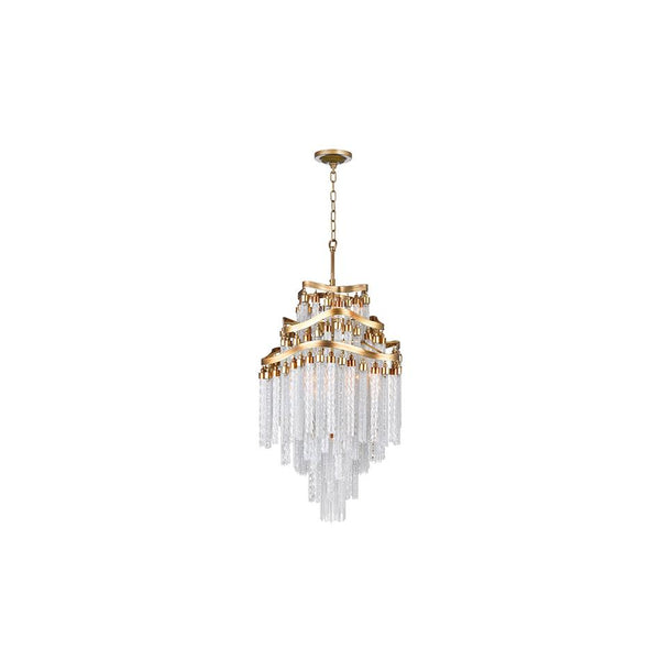 10 Light Down Chandelier with Gold finish - Neoluxe Lighting