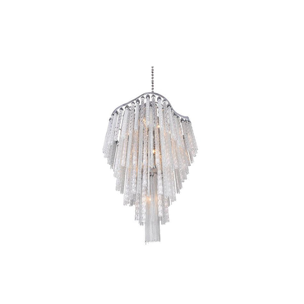 14 Light Down Chandelier with Chrome finish - Neoluxe Lighting