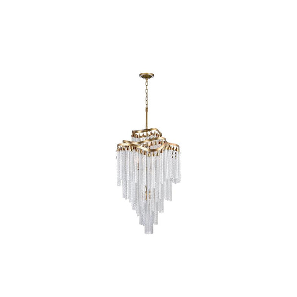14 Light Down Chandelier with Gold finish - Neoluxe Lighting