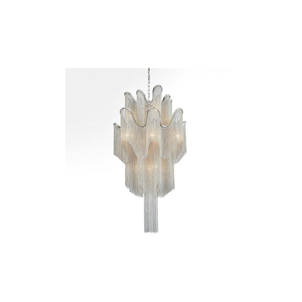 16 Light Down Chandelier with Chrome finish - Neoluxe Lighting