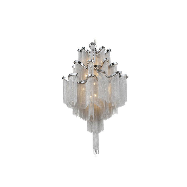 17 Light Down Chandelier with Chrome finish - Neoluxe Lighting