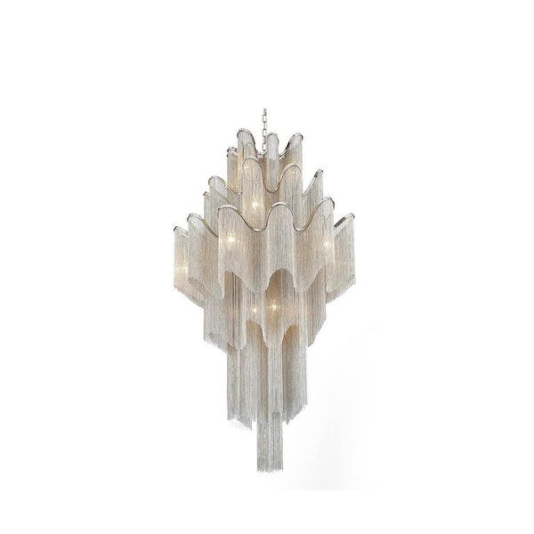 17 Light Down Chandelier with Chrome finish - Neoluxe Lighting