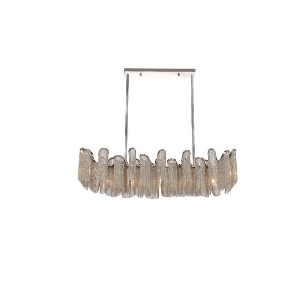 7 Light Down Chandelier with Chrome finish - Neoluxe Lighting
