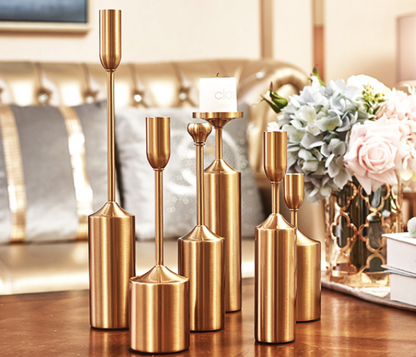 Bronze Candle Holders Set - Neoluxe Lighting