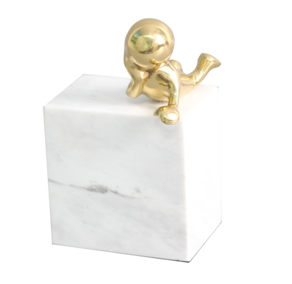 "The Restless" Bronze & Stone Statue - Neoluxe Lighting