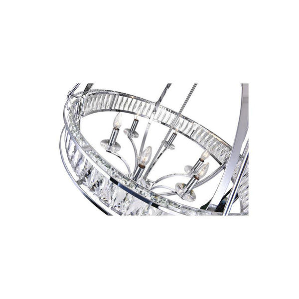 6 Light  Chandelier with Chrome finish - Neoluxe Lighting