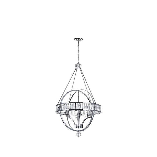 6 Light  Chandelier with Chrome finish - Neoluxe Lighting