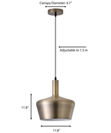 "Kertno" 1-Light Antique Bronze Pendant